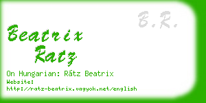 beatrix ratz business card